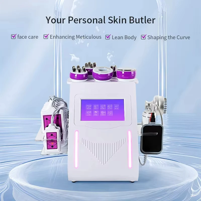 9 In 1 Vacuum Laser Radio Frequency RF 80K Cavi Lipo Slimming Ultrasonic Machine