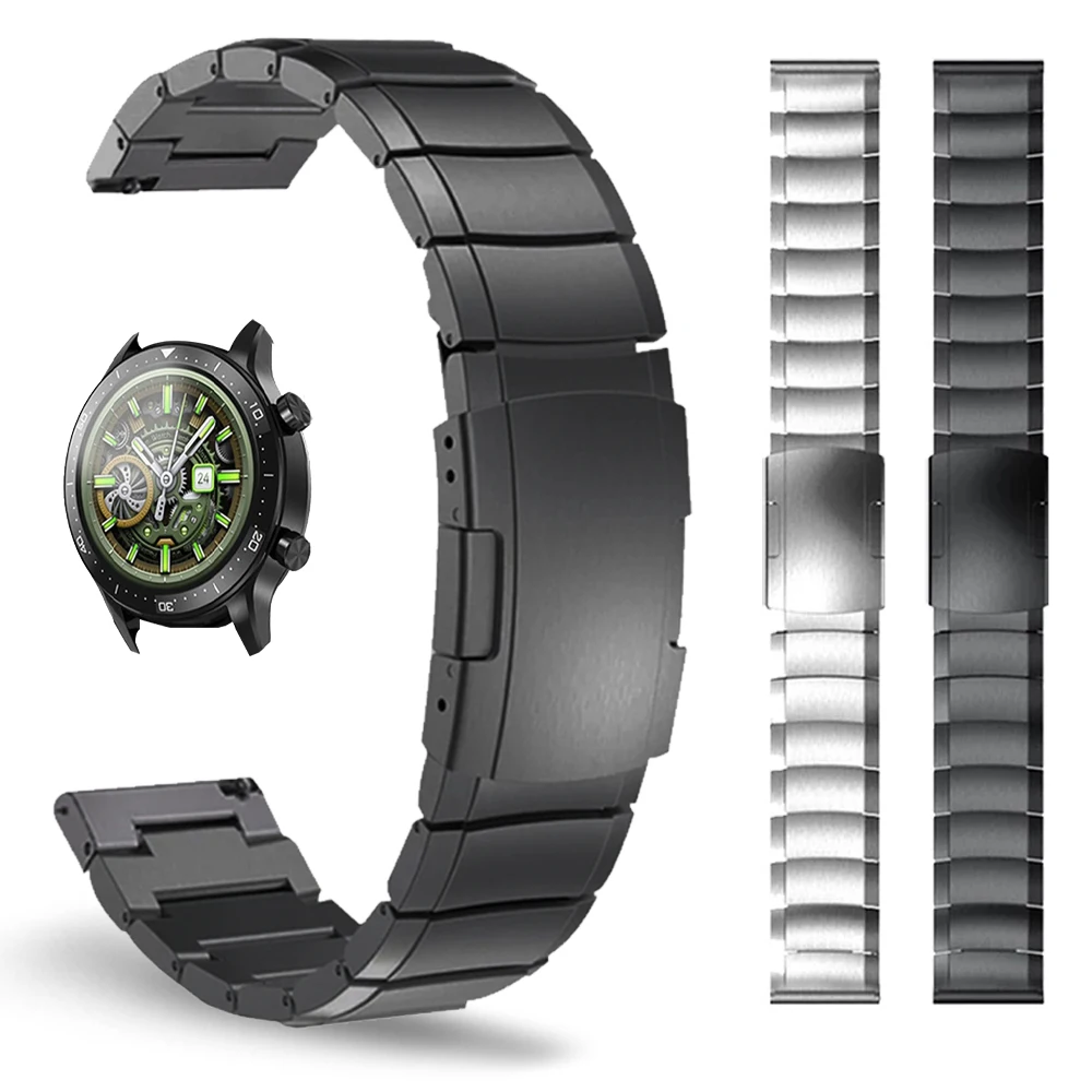 

Band for Realme Watch 2 Pro Watchband for Realme Watch S Wrist Strap Smartwatch Bracelet 20mm 22mm Stainless Steel Metal Strap