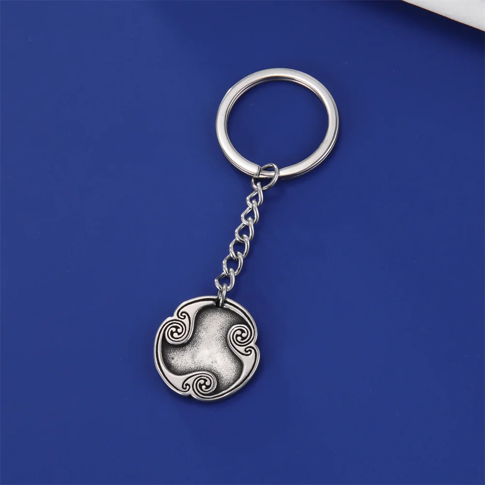 TEAMER Portachiavi Vichingo Con 24 Rune Nordiche, Ciondolo Amuleto In Acciaio Inox, Portafortuna E Benedizione Per Uomo E Donna - 3