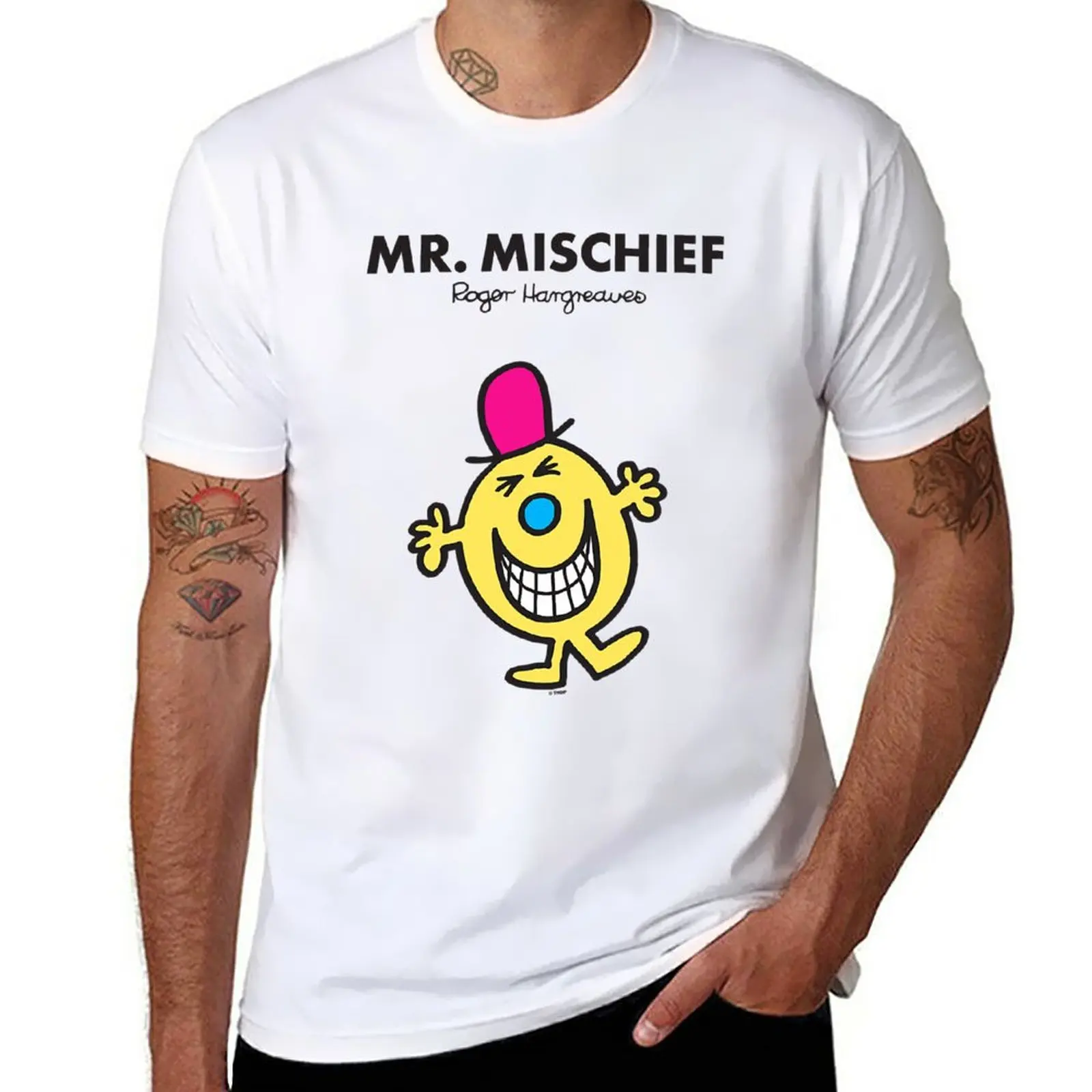 

New Mr. Men Mr. Mischief T-Shirt Blouse tops Aesthetic clothing graphic t shirts men graphic t shirts