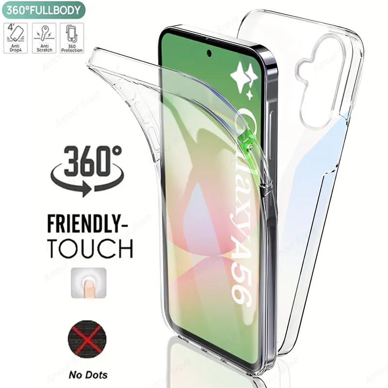 360 Full Body Transparent Shockproof Silicone Phone Case