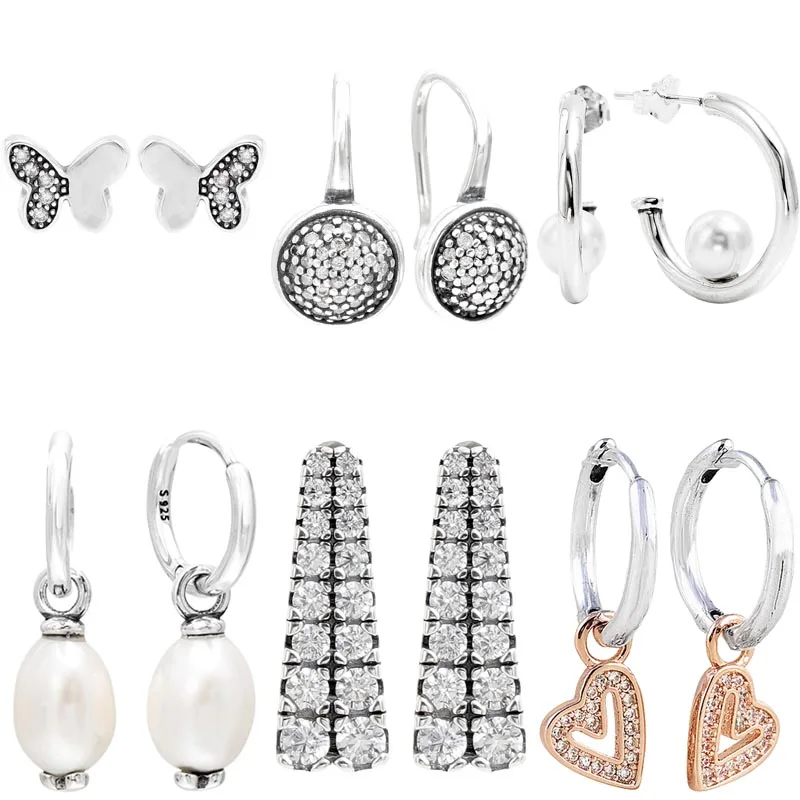 

Серьги женские из серебра 925 пробы с искусственным жемчугом