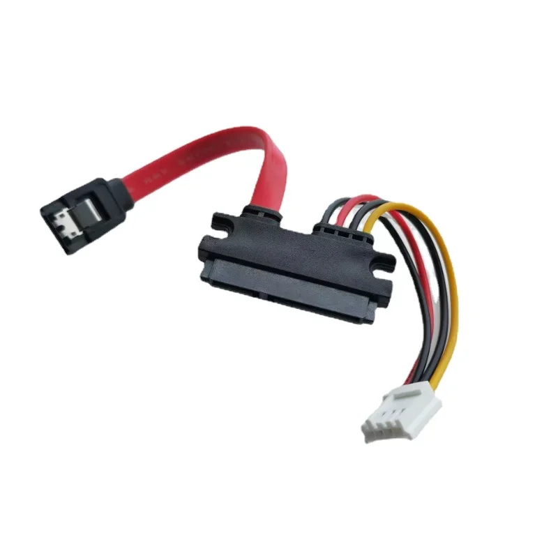 7Pin Sata Data + 4Pin Fdd Cavo Di Alimentazione Floppy Per 7 + 15 Pin 22Pin Ssd Hdd Hard Disk Drive Pc Htpc Hin Mini Itx 10Cm