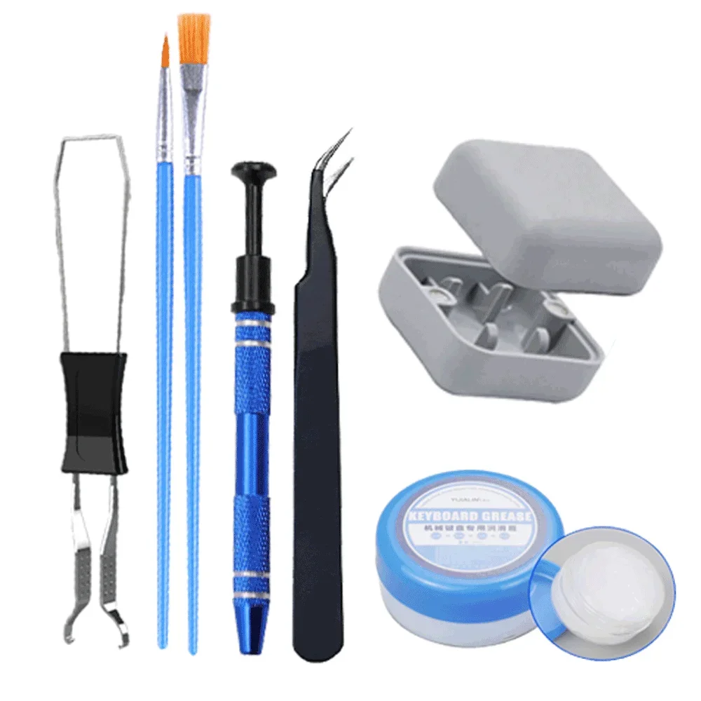 Keyboard Lubricating Grease Kit Puller Opener Keycaps for Mechanical Gamer Hot Swap Keyboard Switch Keycap