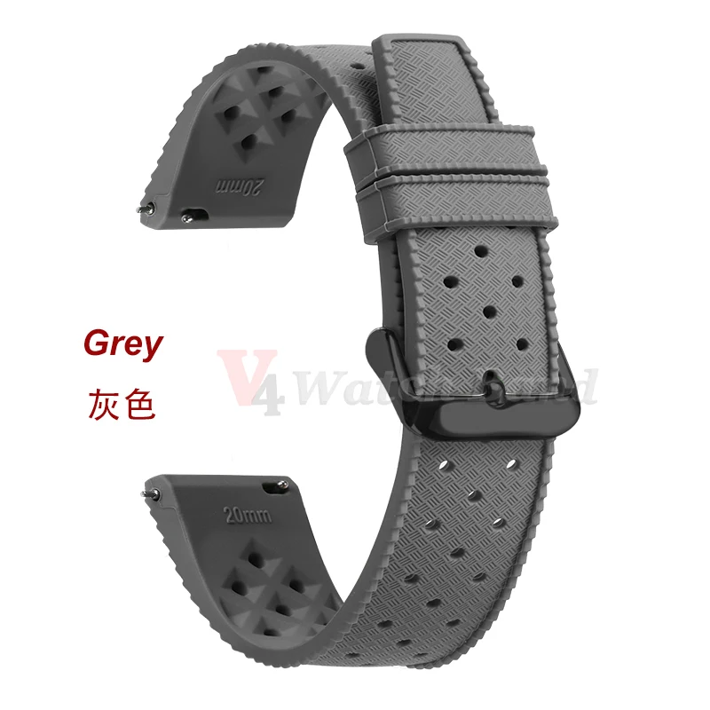Premium Grade Tropical Rubber Watch Strap - Multiple Sizes Available