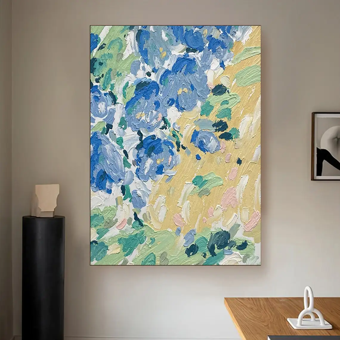 

Textured Wall Art Flower Handmade Oil Painting on Canvas Abstract Painting Floral Painting Large Modern Custom Art Fashion Decor