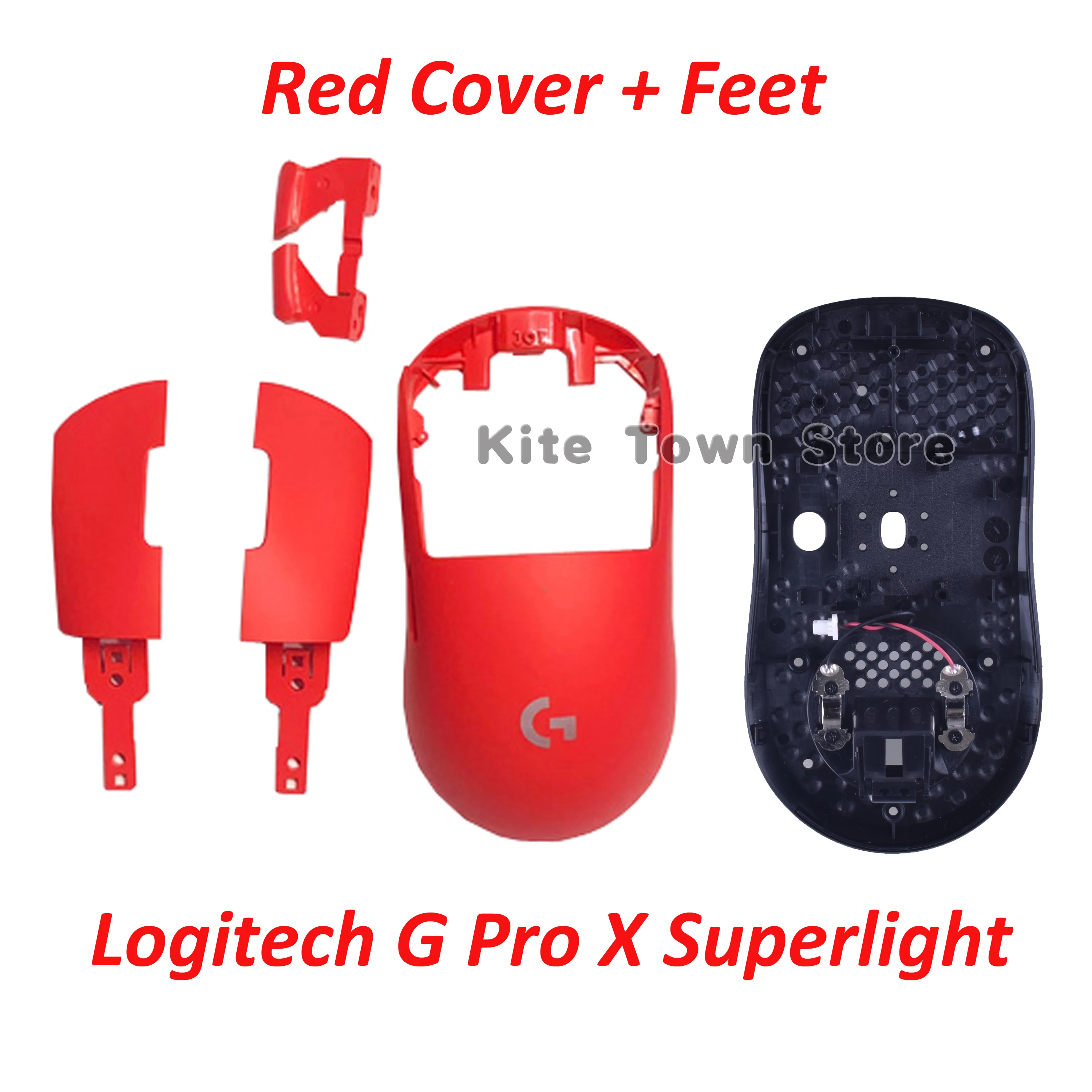 Placa de Botão Chave do Lado do Mouse Scroll Switch Cabo Capa Receptor para Logitech g Pro x Superlight Gaming Mouse Faça Você Mesmo Colorido Capa - Imagem 3