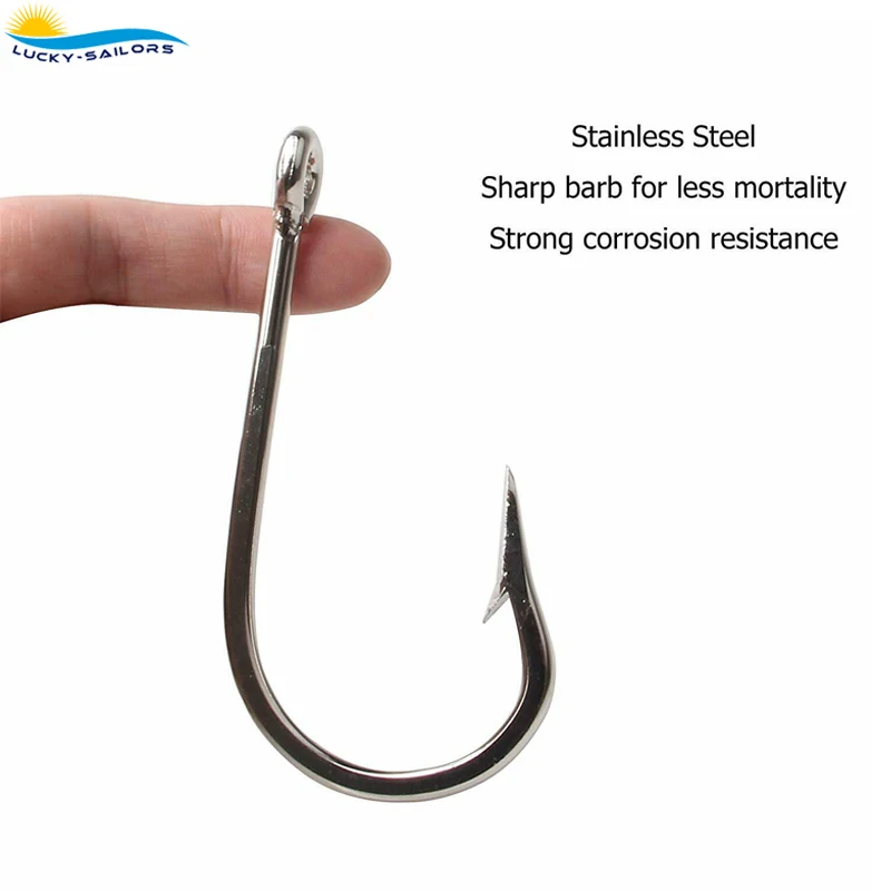 Large Fishing hook for Saltwater Stainless Inverted Hawk Tuna