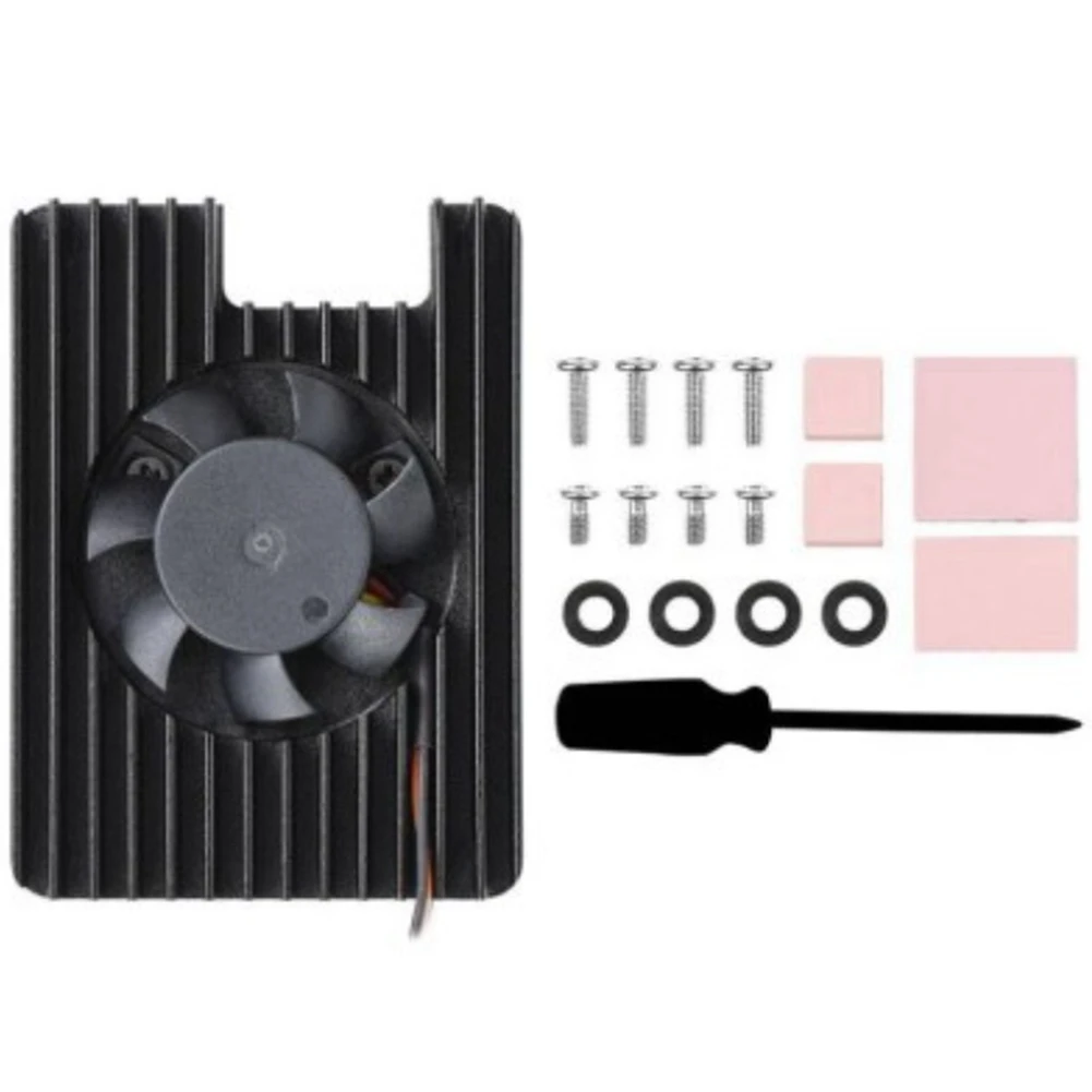 Heatsink for Raspberry Pi CM4 with 12V 3007 PWN Cooling Fan Radiator ...