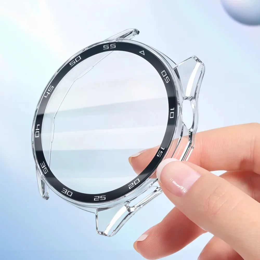 Enhanced Protective Case with Tempered Glass for Smartwatch - Anti-Fall 360° Full Coverage Shell