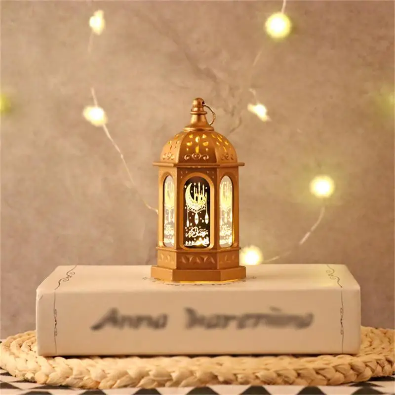 

Ramadan Festival LED Light Ornament Hanging Lantern Eid Mubarak Decorative Led Lights Islam Muslim Holiday Lighting Supplies