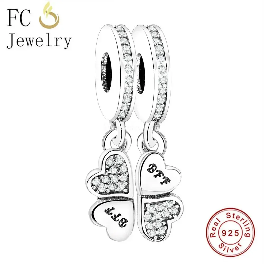 FC Jewelry Fit Original Charm Bracelet 925 Silver Irish Shamrock Clover Faith Bead For Making Women St Patricks Berloque DIY 4