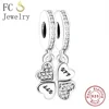 FC Jewelry Fit Original Charm Bracelet 925 Silver Irish Shamrock Clover Faith Bead For Making Women St Patricks Berloque DIY 4