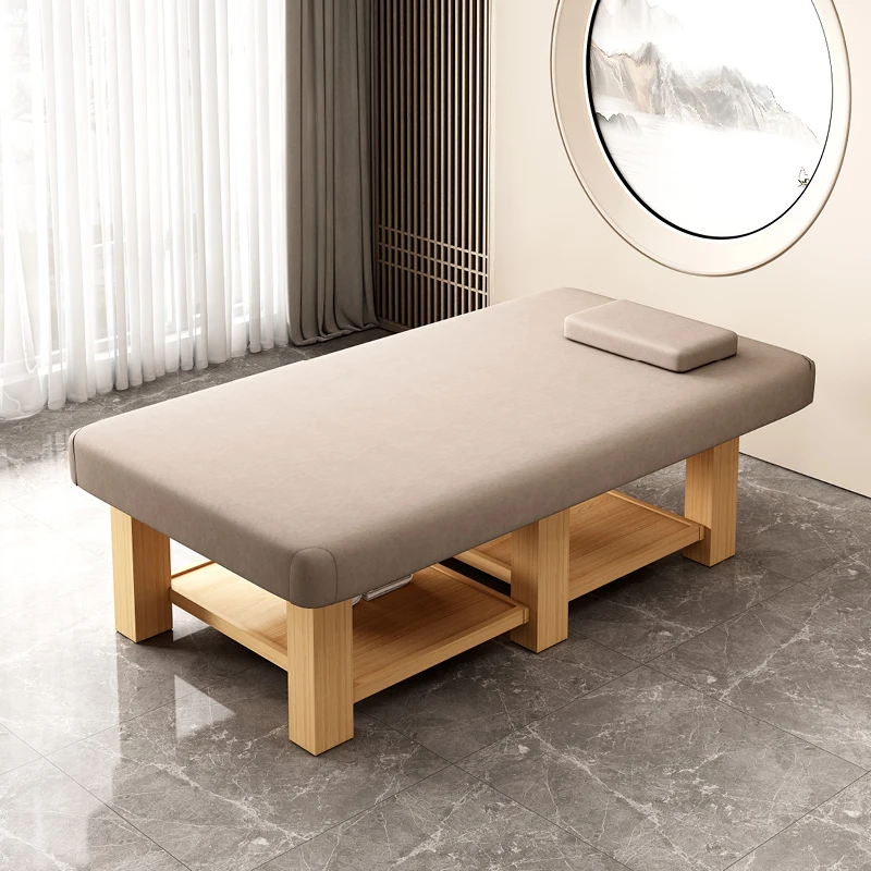 Knead Comfort Face Massage Bed Wooden Spa Home Examination Massage Bed Therapy Lettino Estetista Commercial Furniture RR50MB therapy pedicure massage bed wooden knead examination beauty massage bed face comfort lettino estetista beauty furniture bl50md