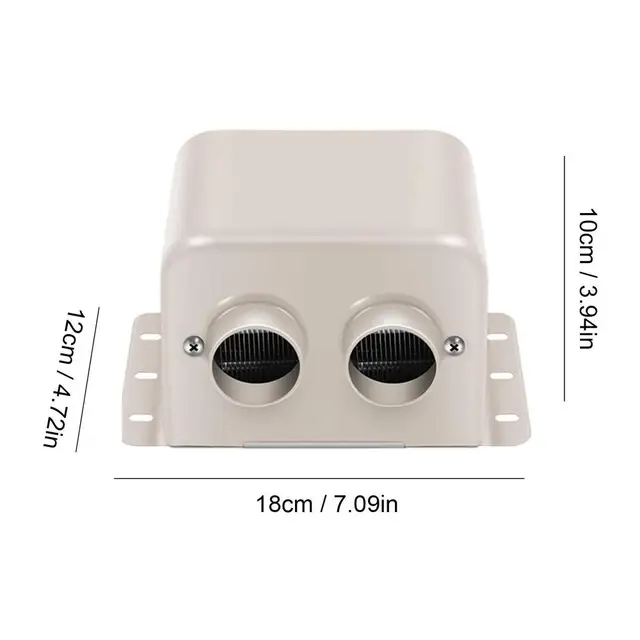Riscaldatore Auto 12V 800W - 2 Uscite Per Sbrinare E Riscaldare, Ceramico PTC