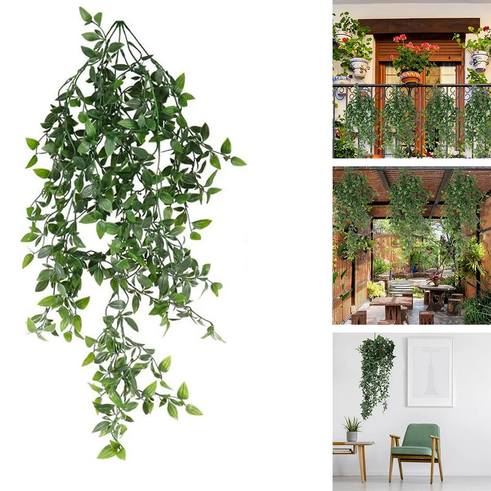 

Artificial Plant Vines Fake Mandala Wall Hanging Rattan Leaves Branches For Fake Greenery Plant Home Accessories