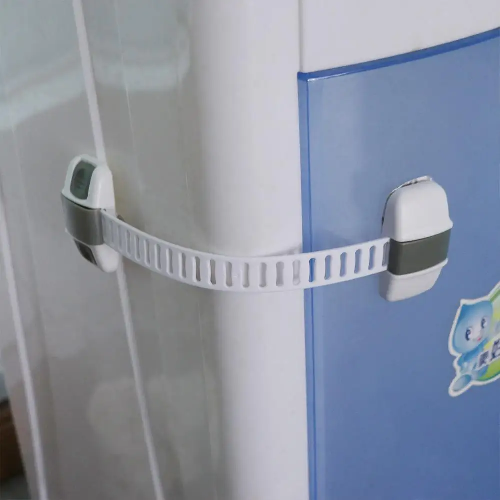 Plastic Child Safety Lock 20cm Anti-Clamp Drawer Locks Anti-Pinch Multi-Function Refrigerator Safety Buckle