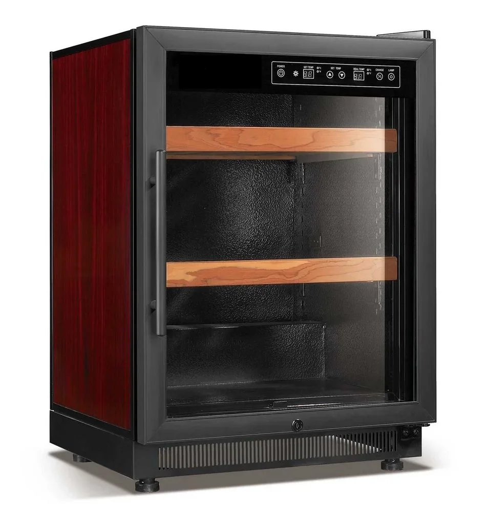 Home Wine Cooler Cellar Stainless Steel Restaurant Commercial Refrigerator Bar Drink Fridge Glass Door Under Counter
