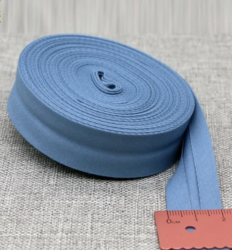 Ultra Soft 100% Cotton Silk Bias Tape - 20mm Width, Skin-Friendly Fabric Ribbon