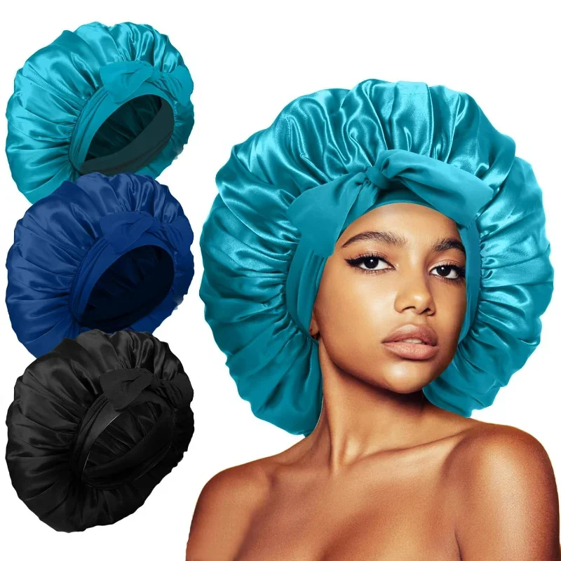 Extra Large Satin Silk Bonnet for Women