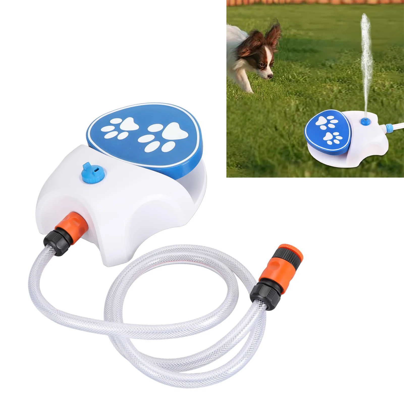 OutdoorDogWaterFountainStepOnPawActivatedDogWaterDispenser