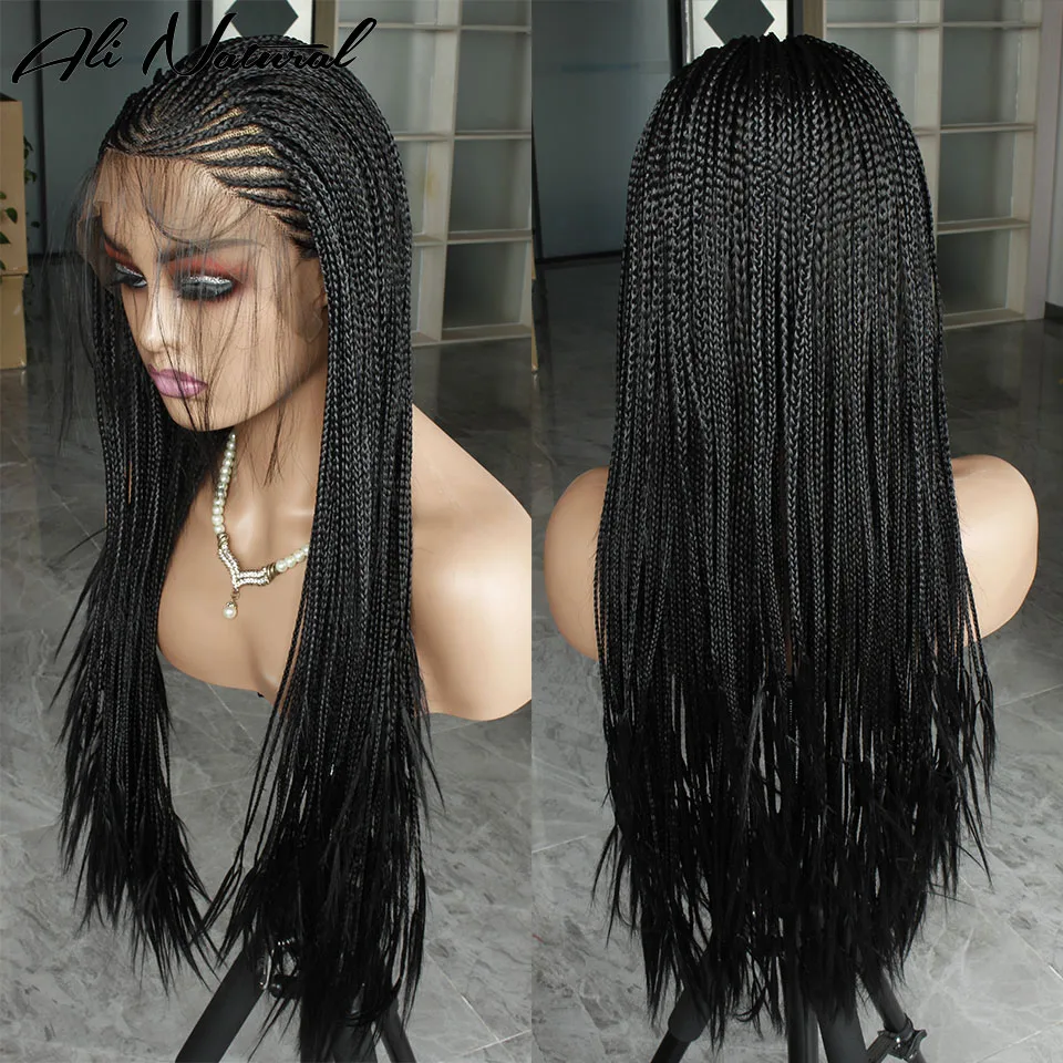 Braided Wigs, Micro Braid Wigs, Braided Wig for Black Women, Wigs, Braid Wig,  Braid Lace Front Wigs, Full Lace Braid Wig, Box Braid Wigs 