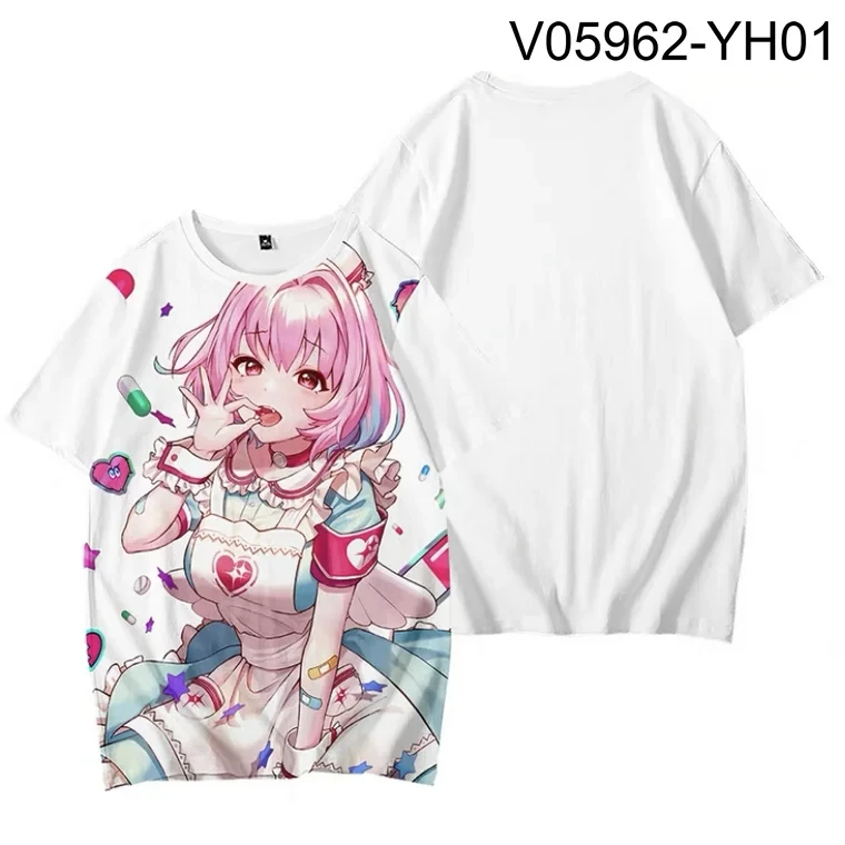 Japan Anime Yumemi Riamu 3D Print T Shirt Women Men Summer O-neck Short Sleeve Funny Tshirt Graphic Cosplay Costume