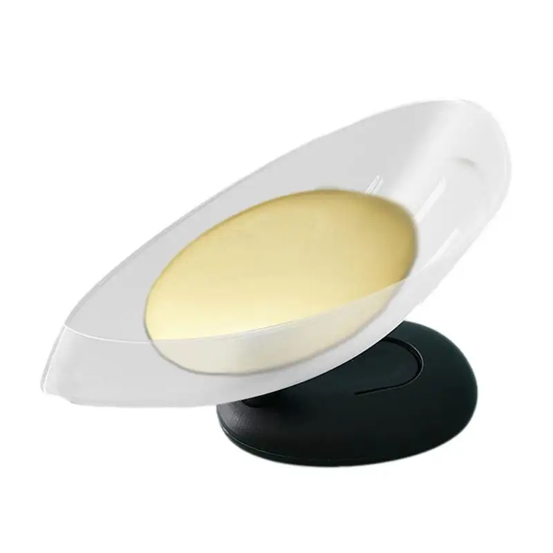 

Soap Dish For Shower 360-degree Fixed-point Rotation Nail-free Bathroom Soap Box Rack Storage Box Draining Dish Sponge Holder