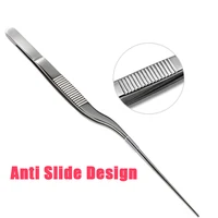 Pince médicale à baïonnette pour cire d'oreille, pince à bijoux coudée, pince à cérumen incurvée nasale, outil de nettoyage pour dissolvant de cils 3
