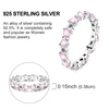Bague en argent sterling 925 véritable, forme de cœur, trèfle, bijoux pour femmes, cadeau d'anniversaire, de fiançailles