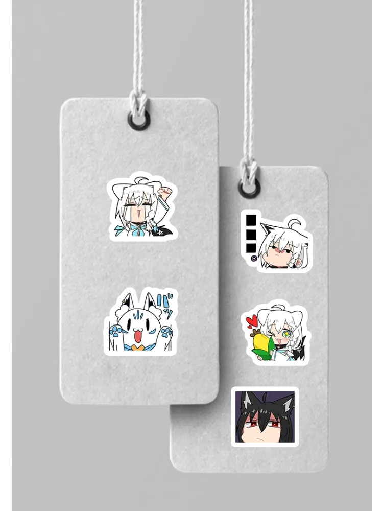 40 Stück Cartoon Hololive Shirakami Fubuki Aufkleber DIY Tagebuch Laptop Telefon Gepäck Skateboard Graffiti Aufkleber Aufkleber Geschenk Spielzeug – Detail 6