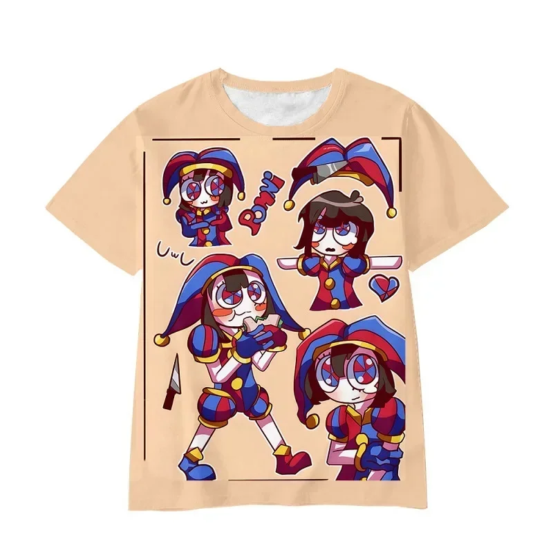 The Amazing Digital Circus 3D T Shirt Casual Summer Short Tees Kids Cartoon Graphic T Shirts Men Clothing Harajuku Anime Tshirt 4