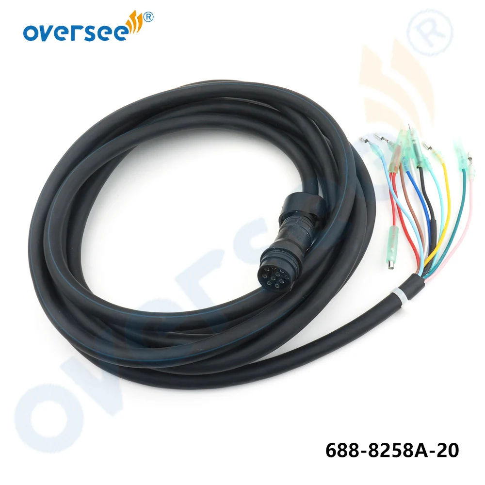 688-8258A 703 Remote Control Box Main Harness 10Pin Replace Cable 688-8258A-20 Cable For Yamaha Outboard Engine Control Box 5M