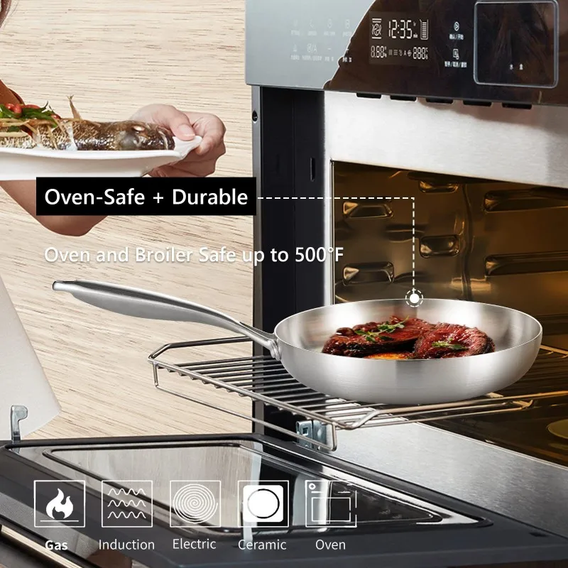 Stainless Steel Frying Pan 3