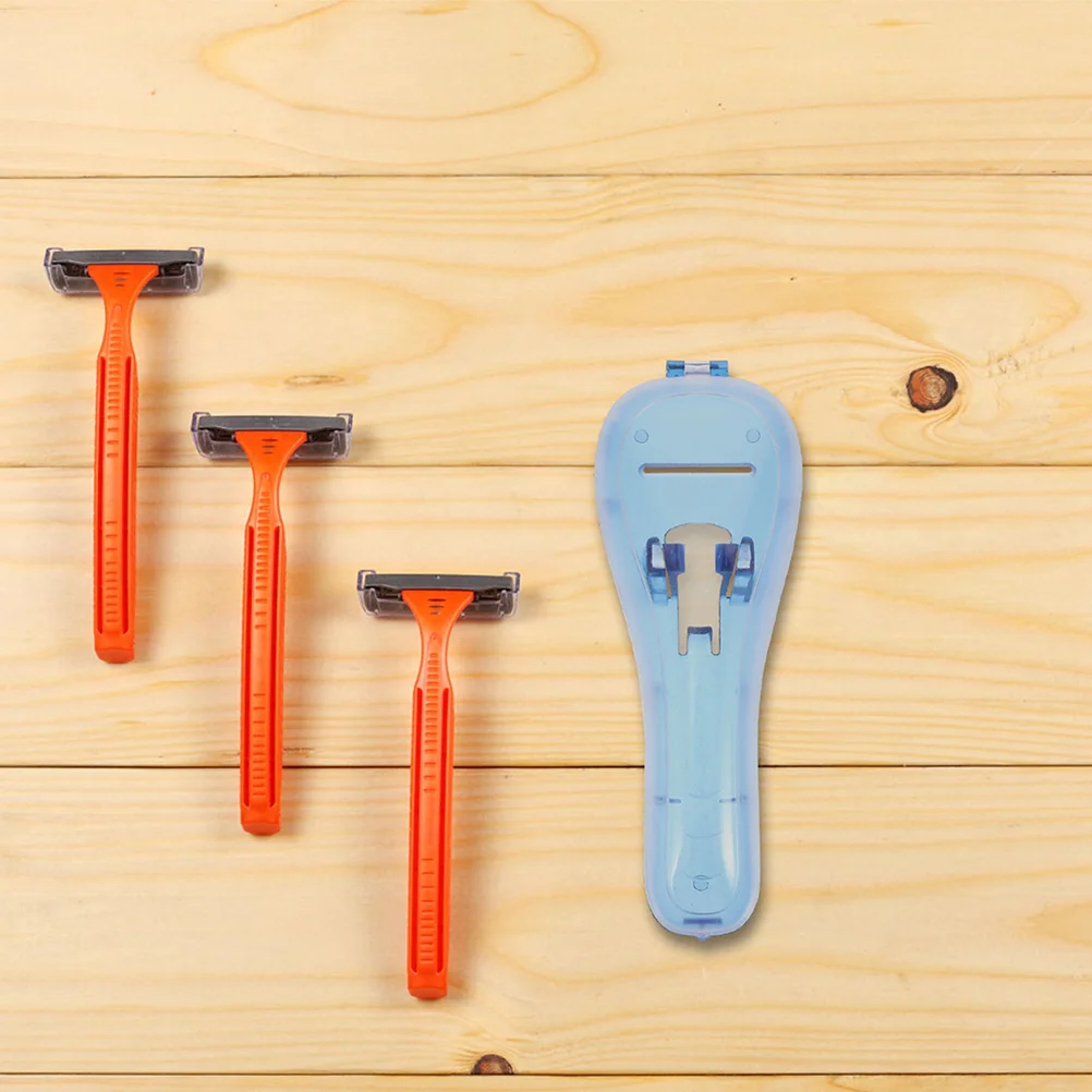 

2 Pcs Razor Storage Box Case Holder Shaver Trimmers Travel Beard Manual Shavers