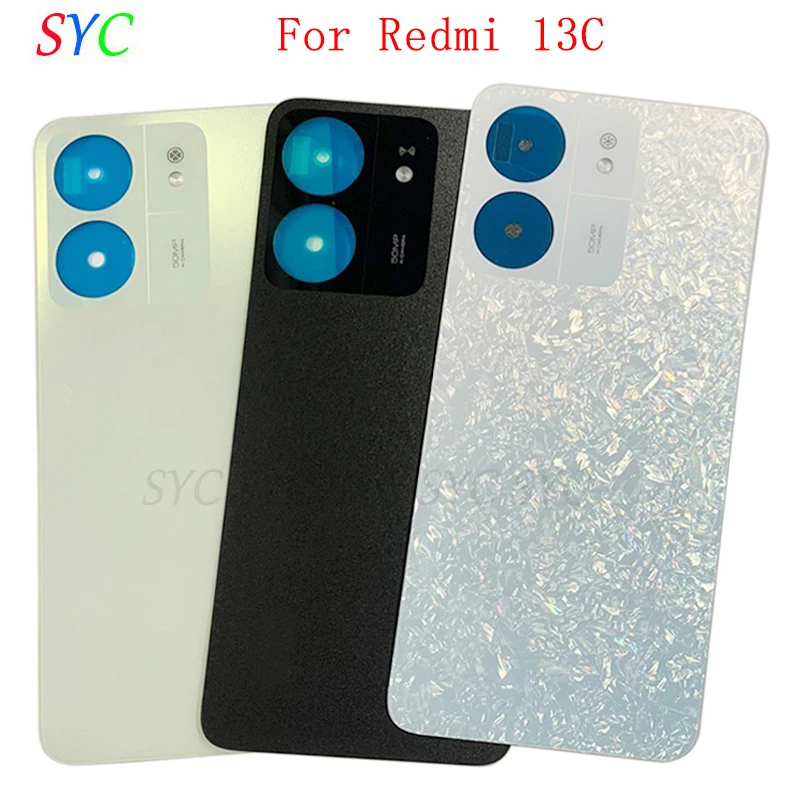 

Задняя крышка батарейного отсека, корпус для Xiaomi Redmi 13C, задняя крышка с логотипом, запасные части