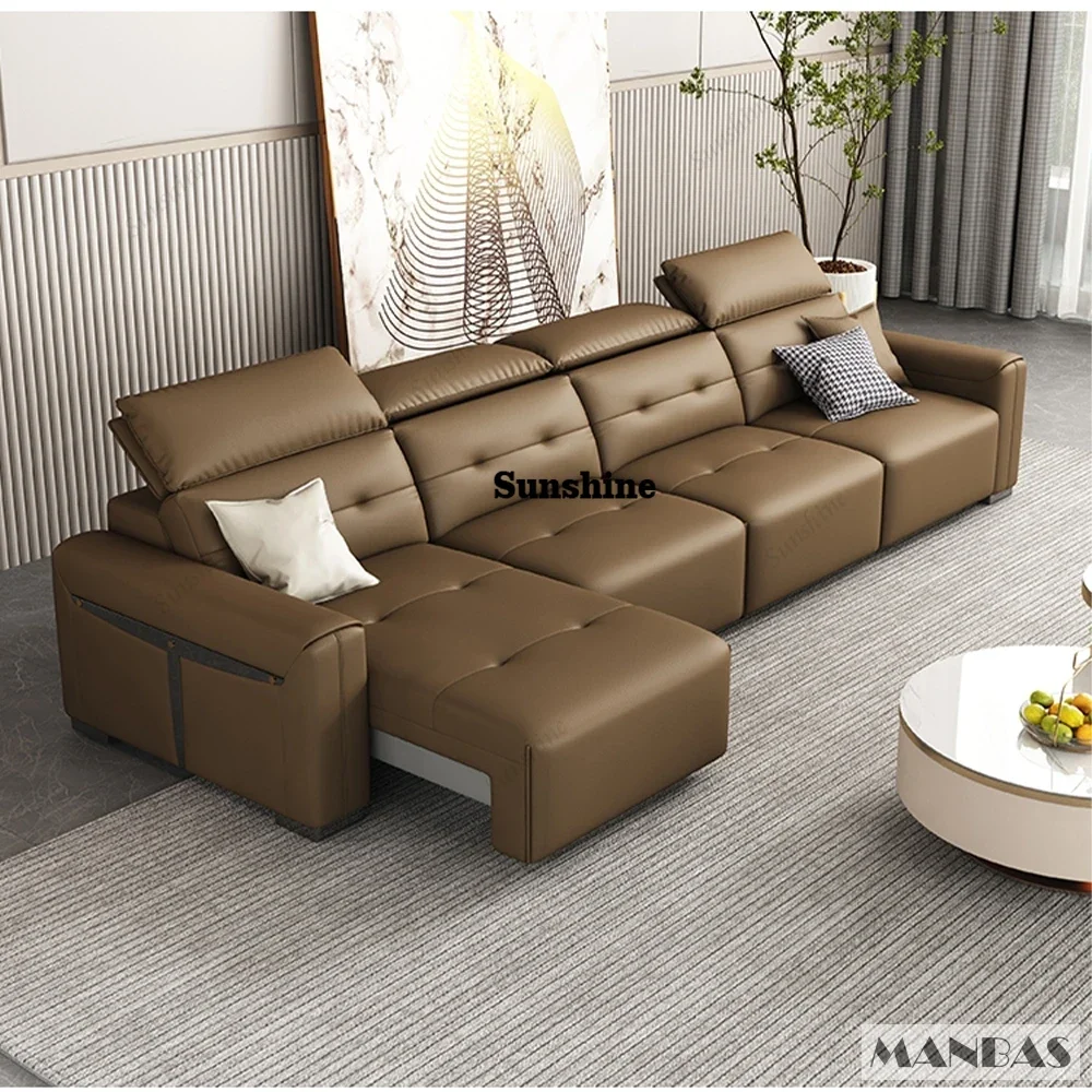 Leather Electric Sofa Bed 4