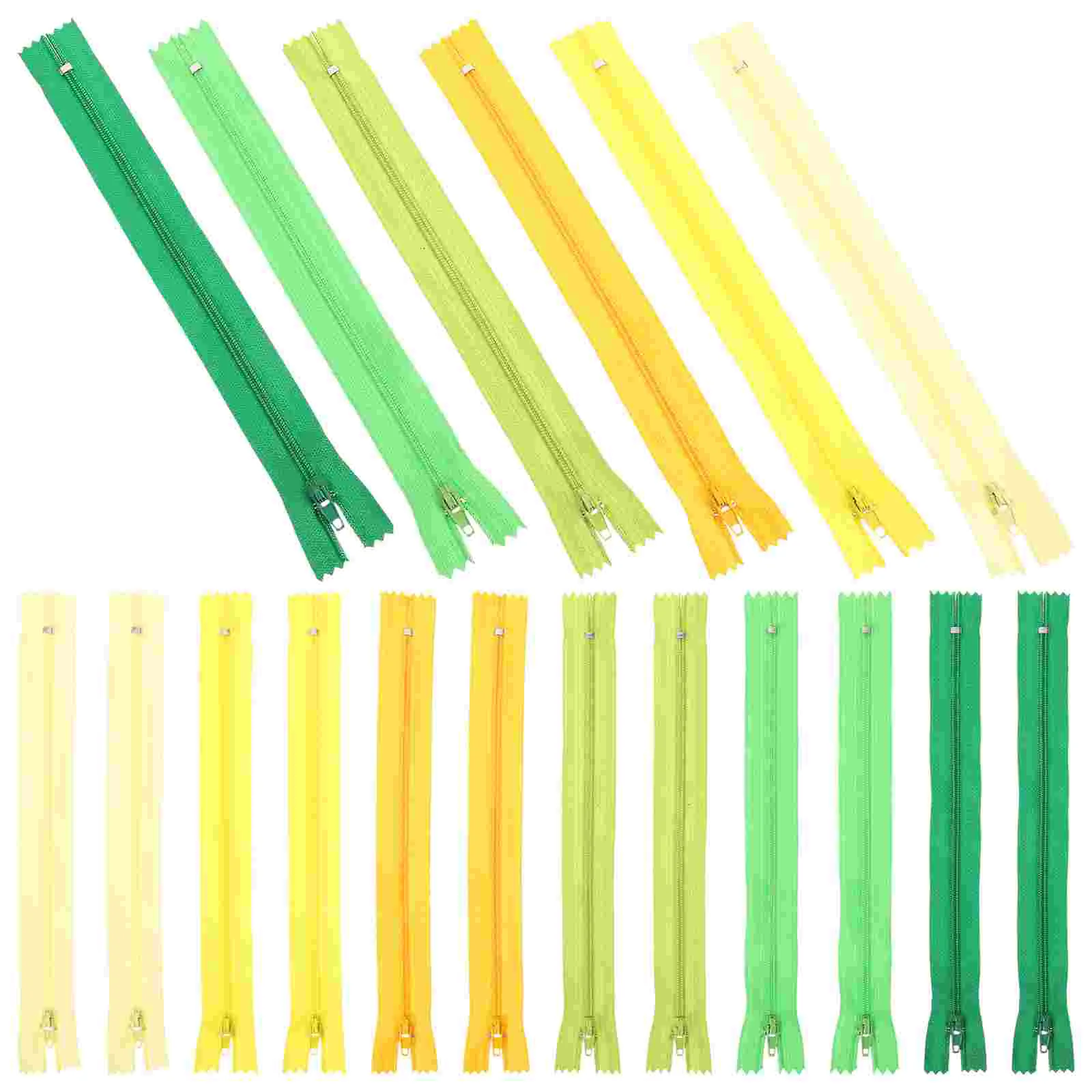 

30 Pcs Sewing Crafting Supplies Grass Green Coat Zippers Nylon Replacement Household