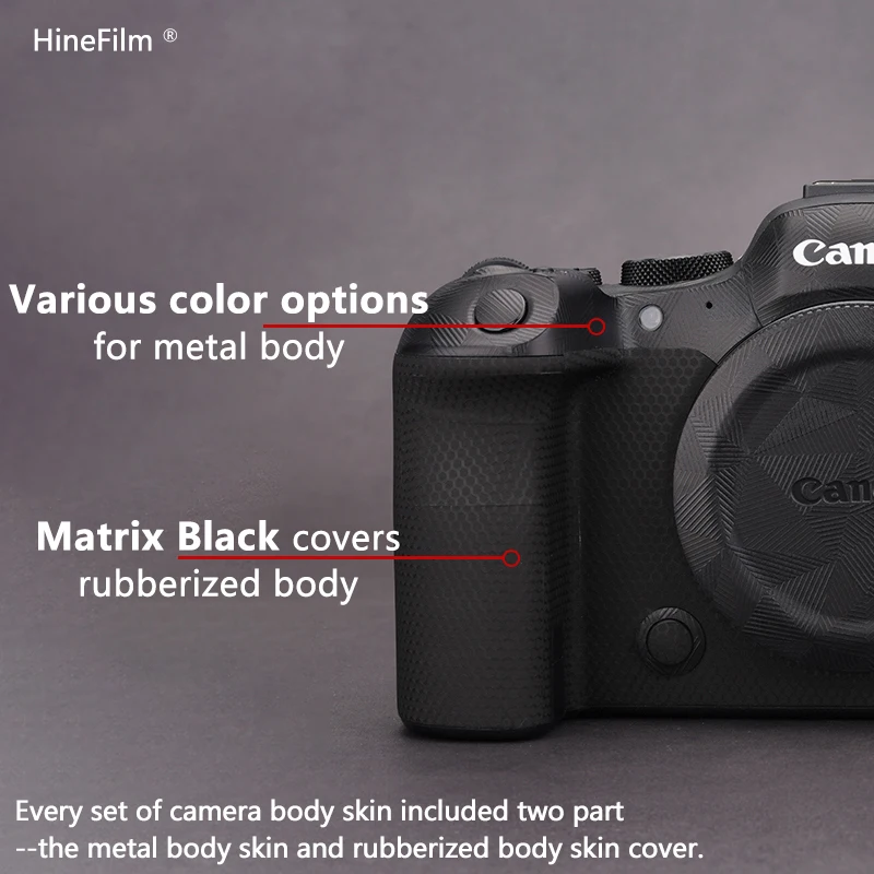 R6 II 카메라 스티커 용 Hinefilm R6M2 데칼 스킨 R6II 랩 커버 Canon EOS R6 Mark II 카메라 스티커 안티 스크래치 랩