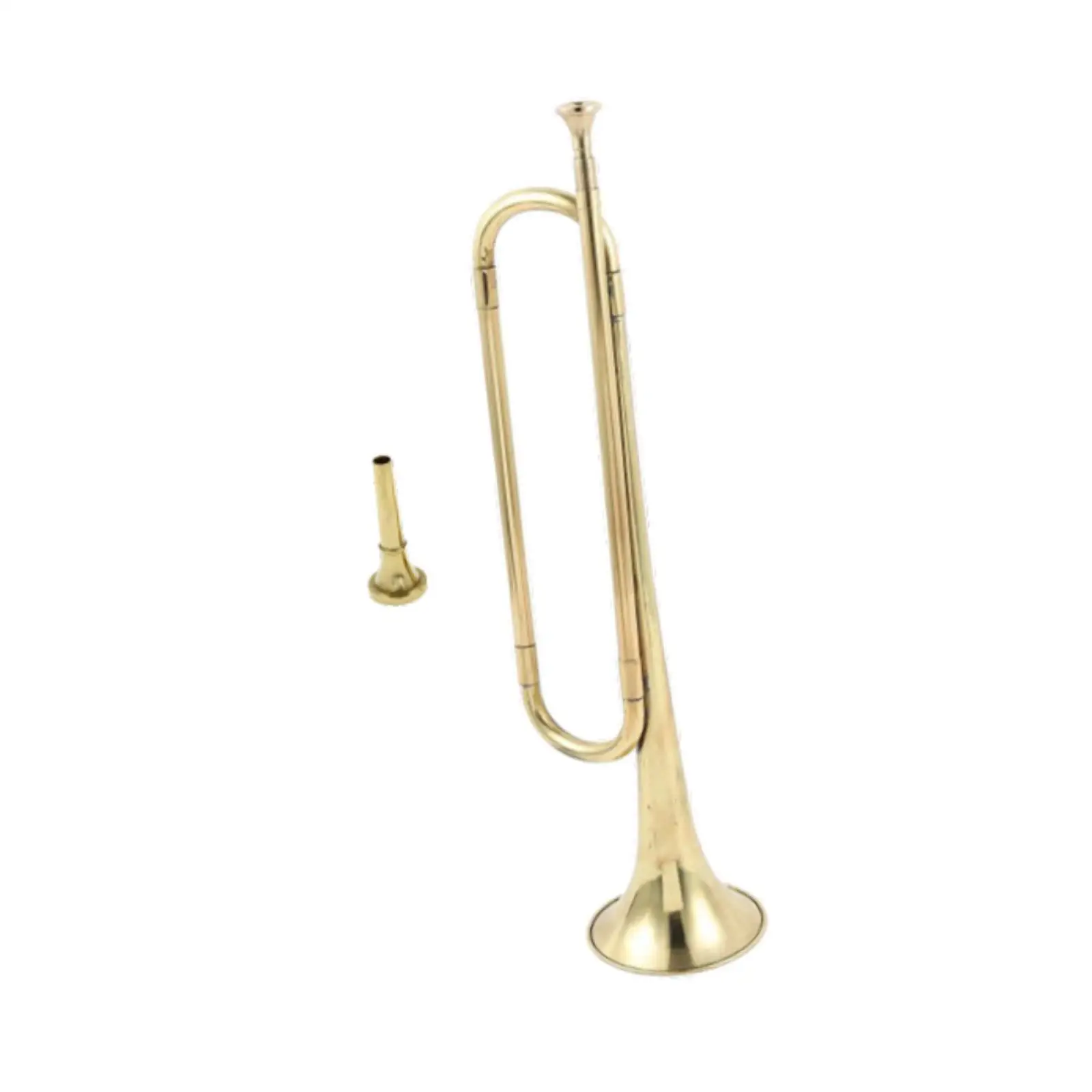 C Flat Bugle Brass Bugle with Mouthpiece Professional Musical Instrument