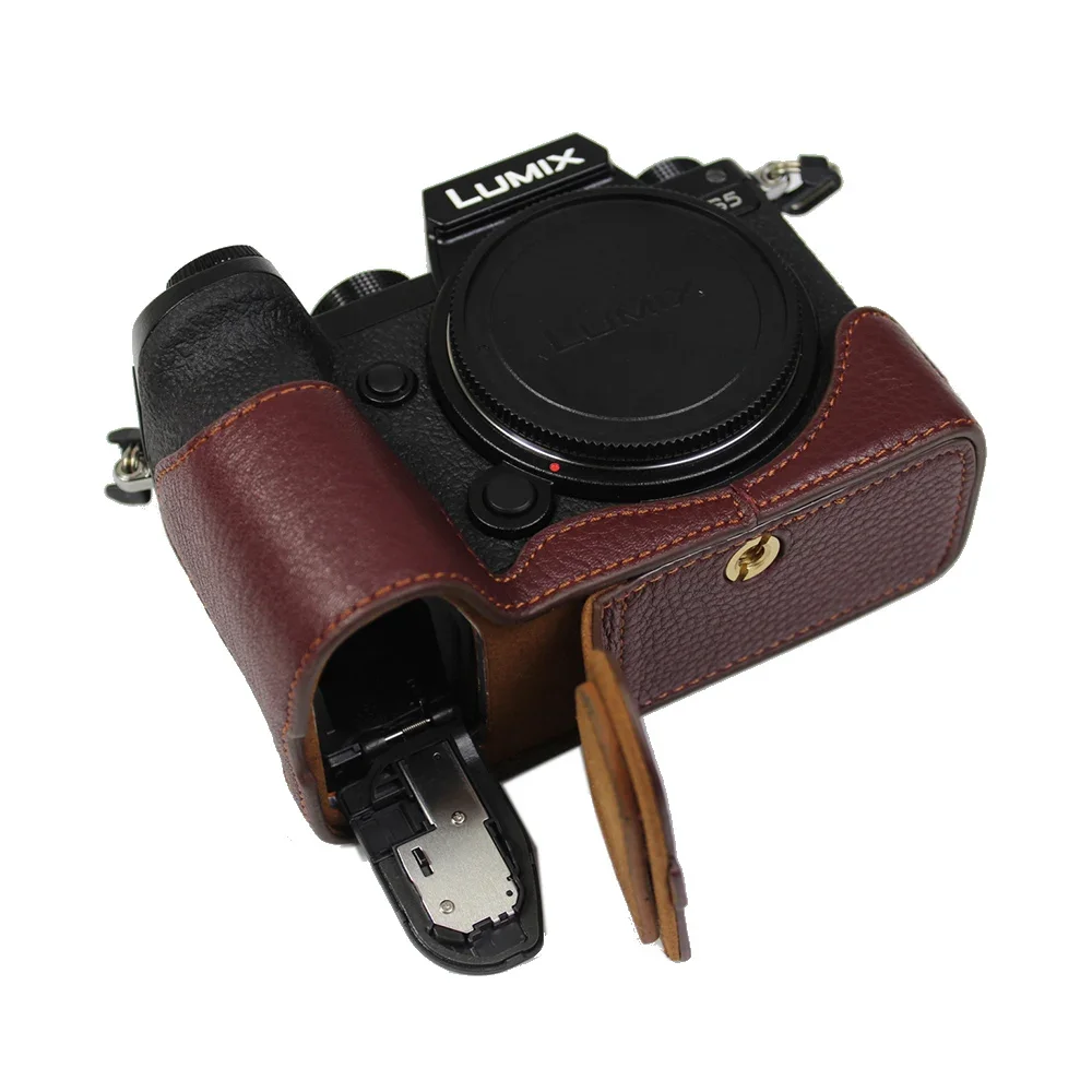 Custodia Per Fotocamera In Vera Pelle Per Panasonic Limix S5 S52 S5Ii Gh6 Gh-6 Custodia Protettiva Per Mezza Carrozzeria Shell Camera Shell