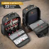 WINHUNT 2025 New Heavy Duty Tool Bag Thickened Tool Backpack with Plastic Bottom for Organizer Electrician Man Gift 4