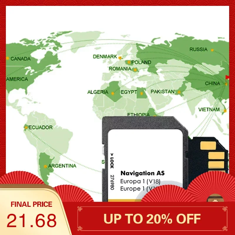 Nuovo Originale Come V18 2023 + Vw Per Volkswagen Mib2 Scopri La Mappa Multimediale Sat Nav Sd Card