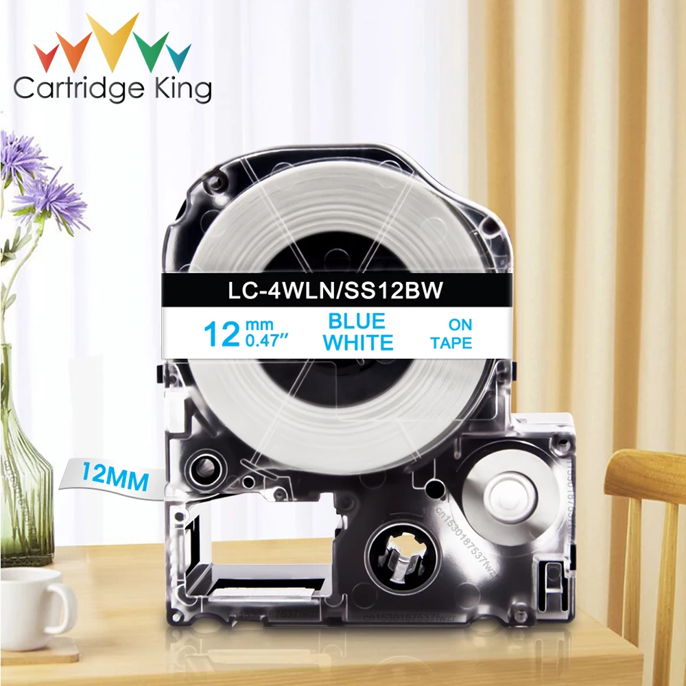 Versatile White Label Tape Replacement - 6/9/12mm