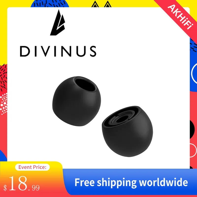 DivinusVelvetSiliconeEarphonesEarTipsforNozzleSize35mmSoft