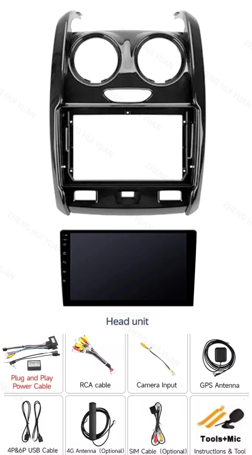 Para Renault Duster Dacia Duster 2015 - 2021 para LADA Largus 2021 Android 15 12 + 256GB Radio de coche Carplay Auto Multimedia Estéreo 4G 3