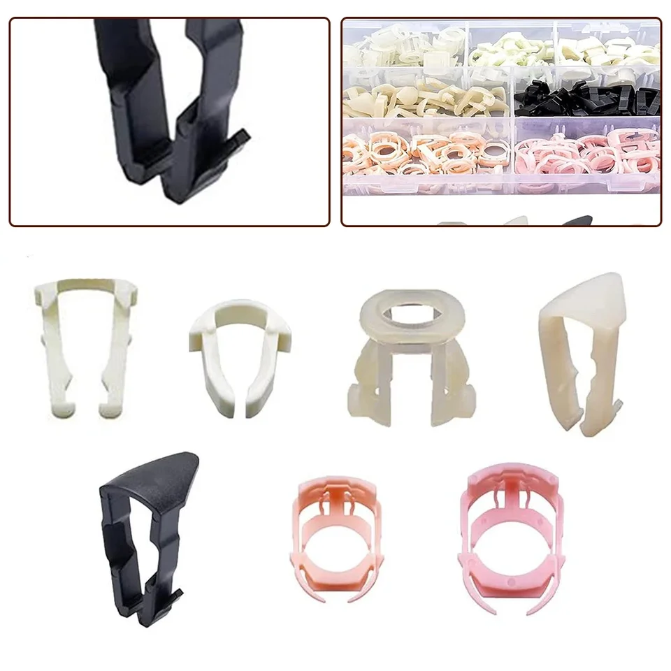 BUSY-CORNER 70 Pezzi Clip Fissaggio Linea Carburante - Kit Assortito 7 Misure, Staffe Universali Per Tubi Auto, Pratico Contenitore Trasparente - 3