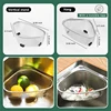 1 Piece Stainless Steel Sink Strainer Basket for Sink Colander In-Sink Mesh Colander Strainer Basket Triangle Sink Drainer YY133 2
