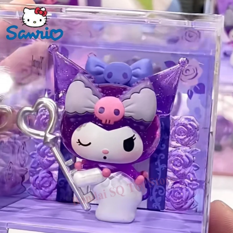

Sanrio Kawaii Kuromi глухая коробка мечта розы Сад угадать сумка Коллекция фигурок игрушки Дети таинственный сюрприз коробка подарок модель Кукла