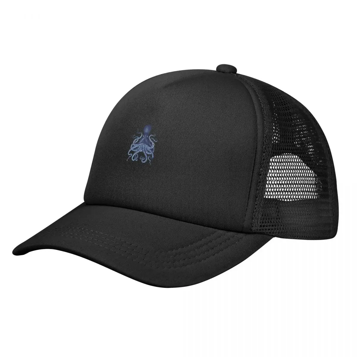 

Watercolor Blue Vintage OctopusCap Baseball Cap Trucker Cap Beach Bag Snap Back Hat Golf Women Men's